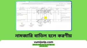 নামজারি বাতিল হলে করণীয় – নামজারি বাতিলের পর কী করতে হয়, আপিল প্রক্রিয়া ও ভূমি অফিসে আবেদন নিয়ম